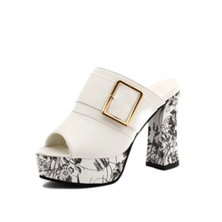 Woman Summer Sandals Gold Open Toe Sandal Lace Dress Shoes Womens High Heels Sandals Square Heeled Pumps Ladies Shoes