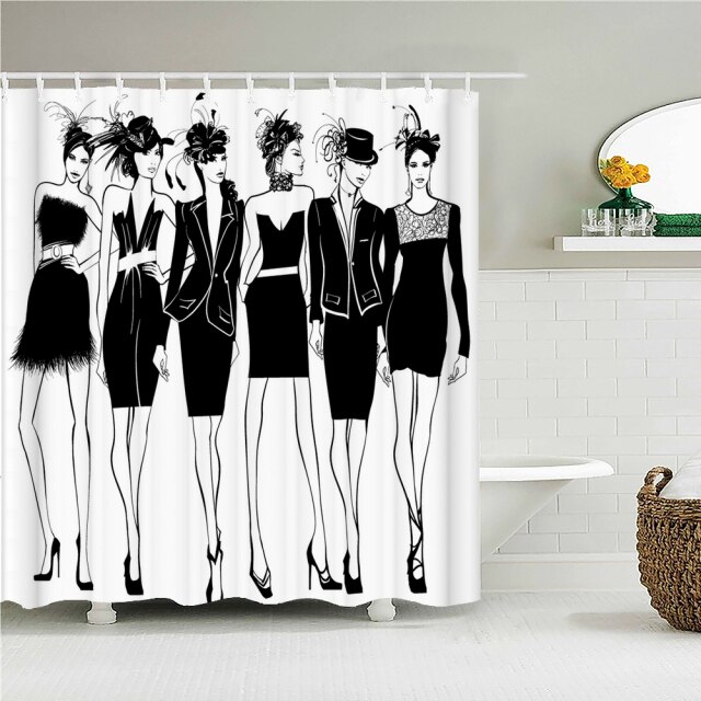 

Shower Curtain – Beautiful Woman Girl-180*180cm, 501 Original