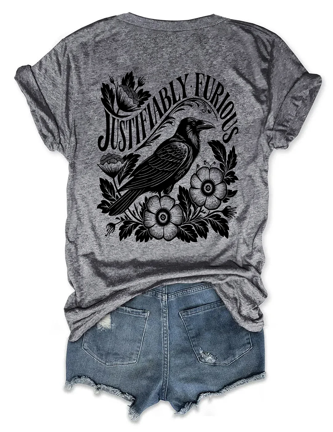 Justifiably Furious Raven T-shirt