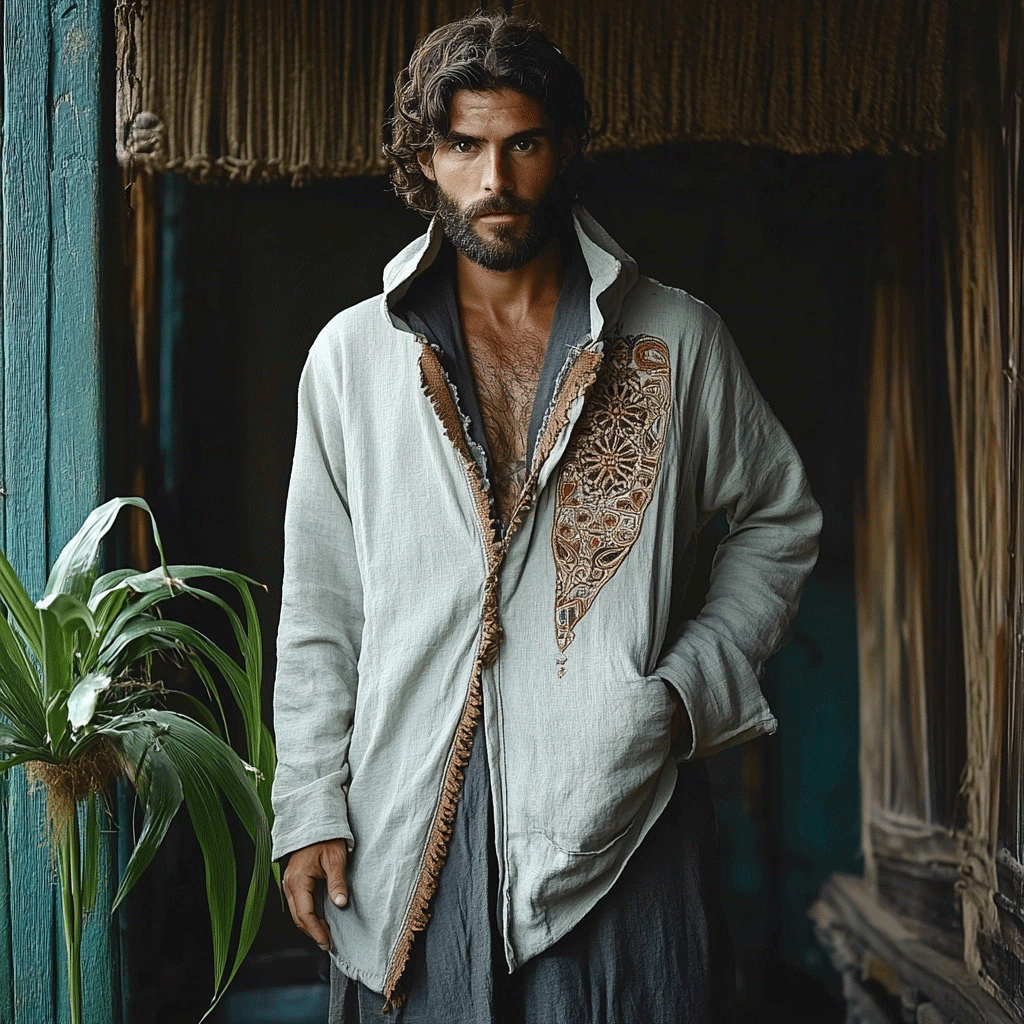 Men's Linen Vintage Jacket-inspireuse