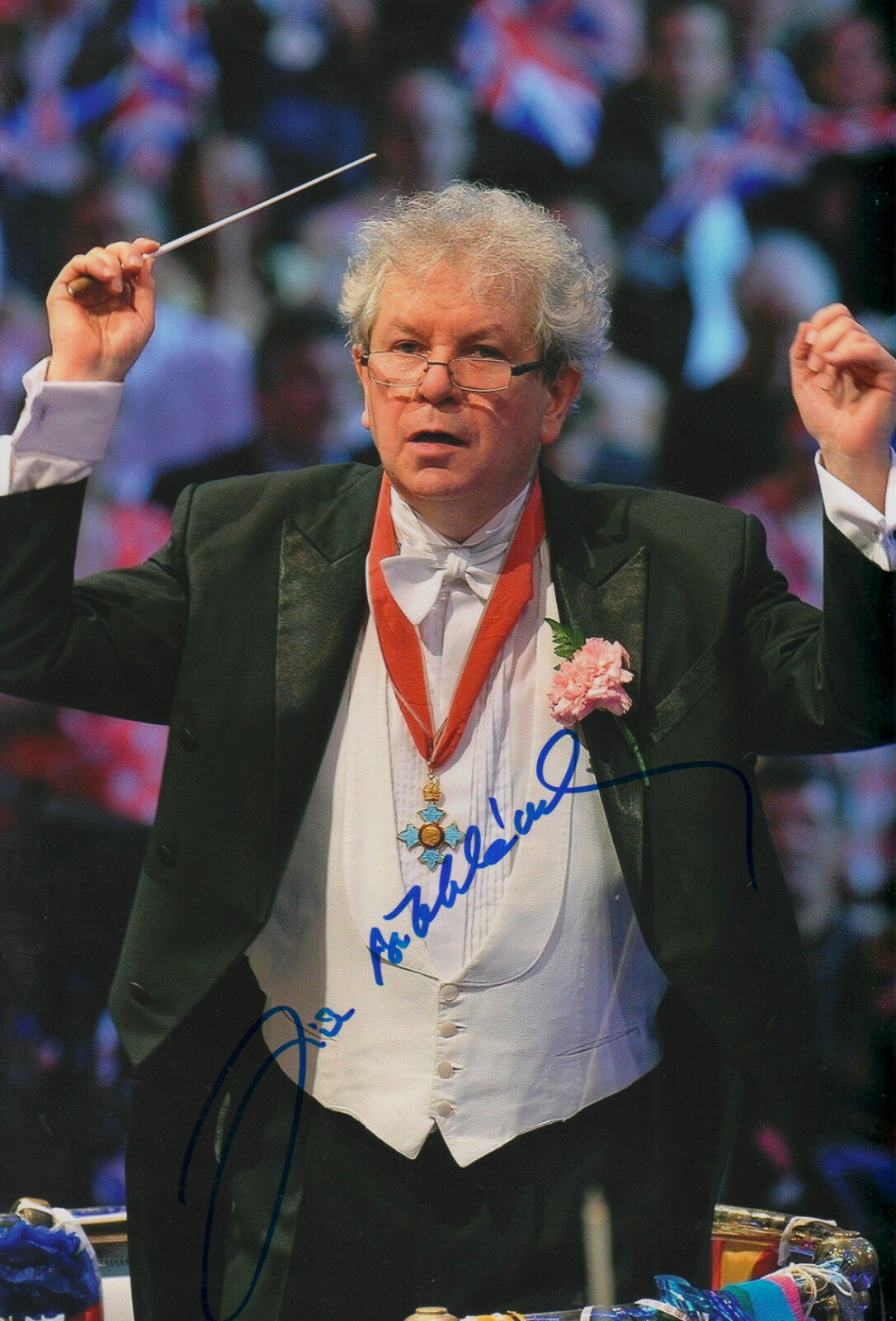 Jiri Belohlavek Conductor signed 8x12 inch Photo Poster painting autograph