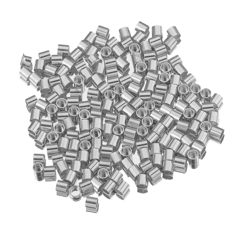 200 Pieces/Package 1.5*1.5Mm 2.5*2.5Mm 2*2Mm Hole 1~1.9Mm Hole 2~2.9Mm 304 Stainless Steel Solid Color Polished Positioning Tube