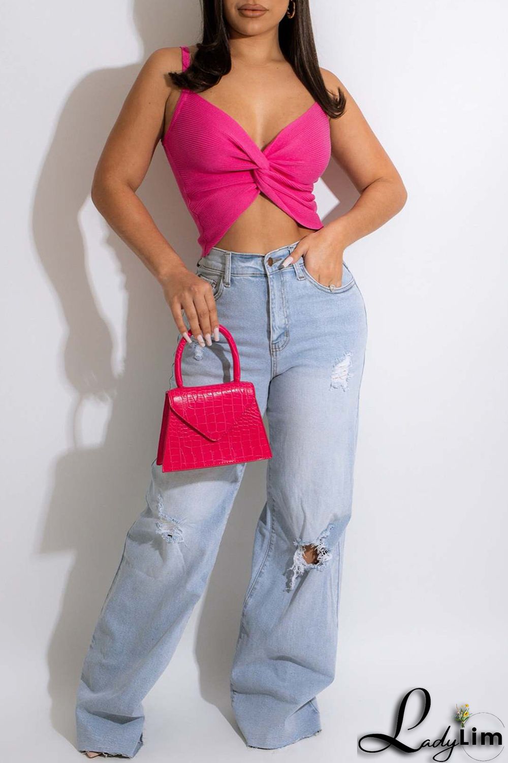 Black Fashion Sexy Solid Vests Spaghetti Strap Tops