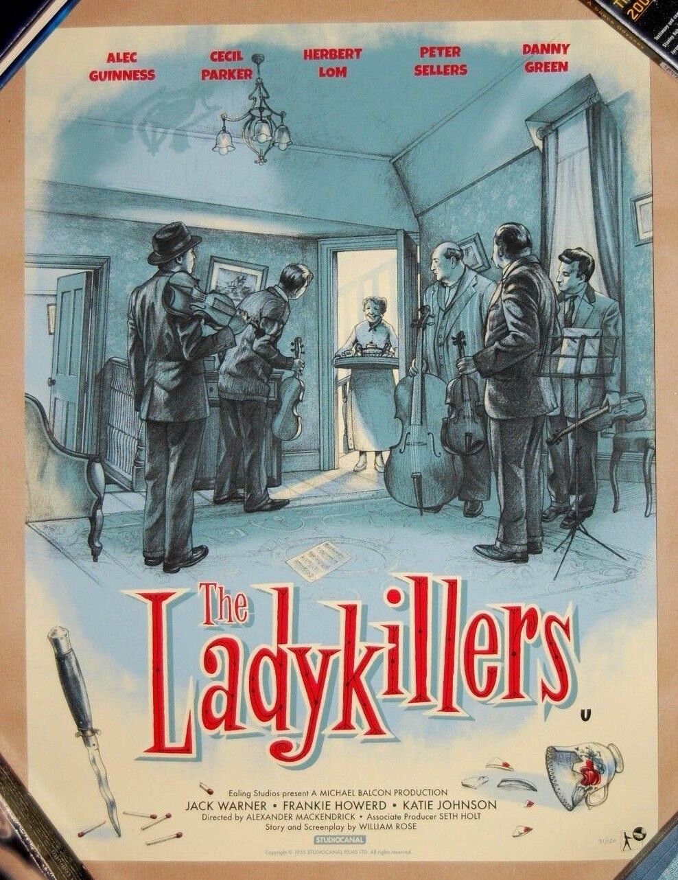 Jonathan Burton THE LADYKILLERS Screen Print Poster /120 Peter Sellers