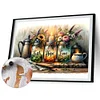 (US Only)Paint By Numbers Kit On Canvas DIY Oil Art Flower Picture Home Wall Decor50x40cm