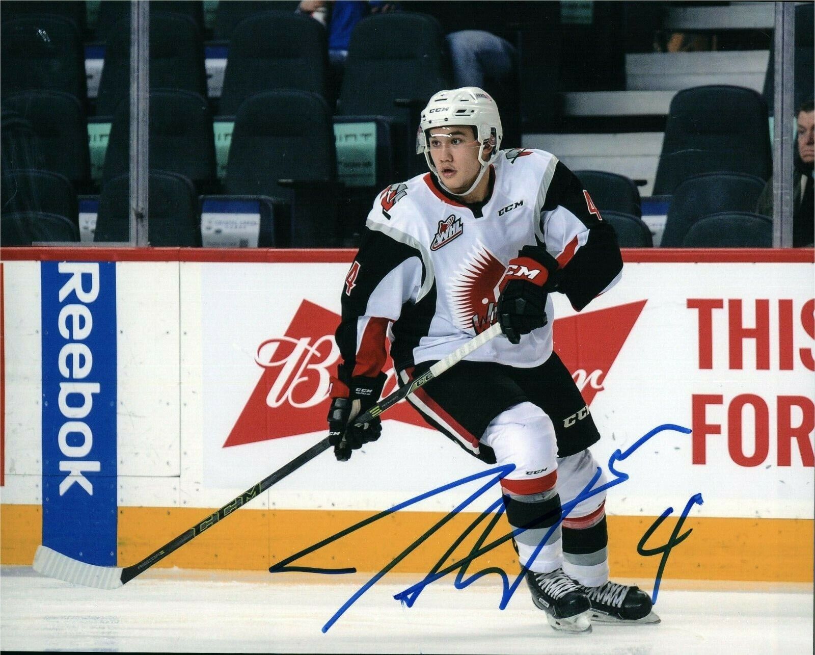 Moose Jaw Warriors Jett Woo Signed Autographed 8x10 Photo Poster painting COA