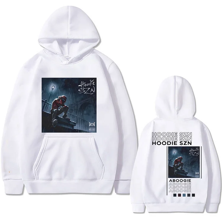 Hip Hop Rapper A Boogie Wit Da Hoodie Szn Double Sided Print Hoodie Street Oversized Sweatshirt at Hiphopee