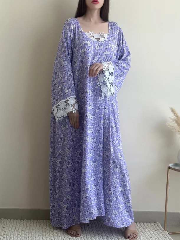 Stylish Floral Dress Robe-inspireuse