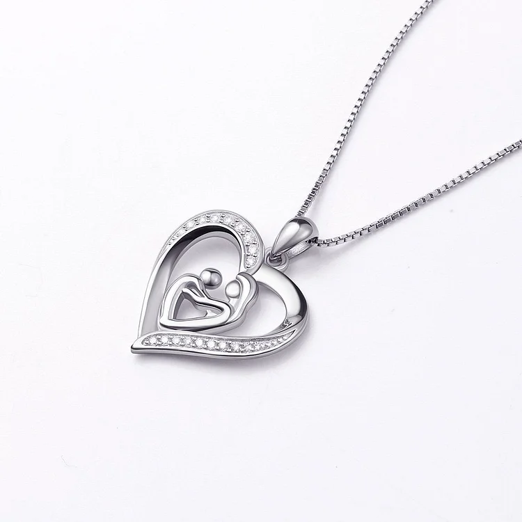 For Mom - S925 I Love You Forever Love Hug Necklace