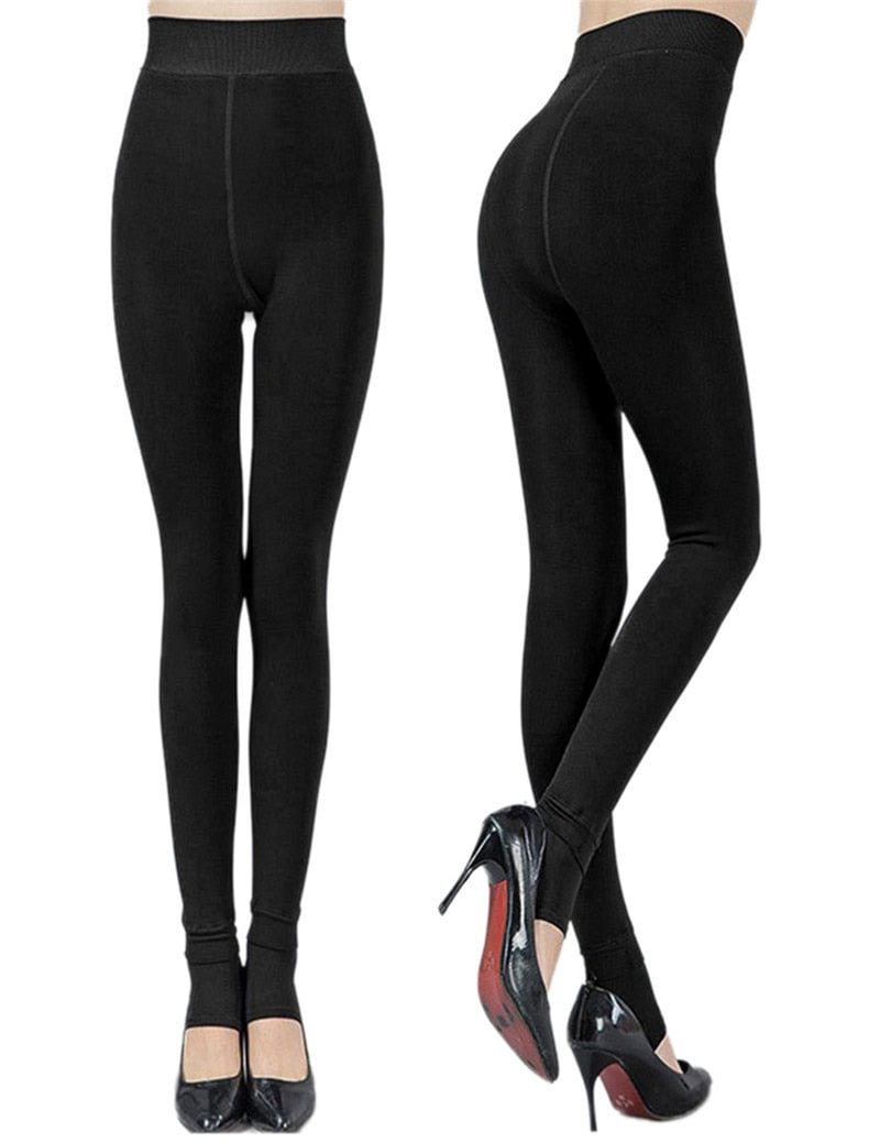 Women Plus Thick Velvet Warm Leggings Autumn Winter Fashion Plus Size Sexy Seamlessly High Waist  Leggings Warm Pants