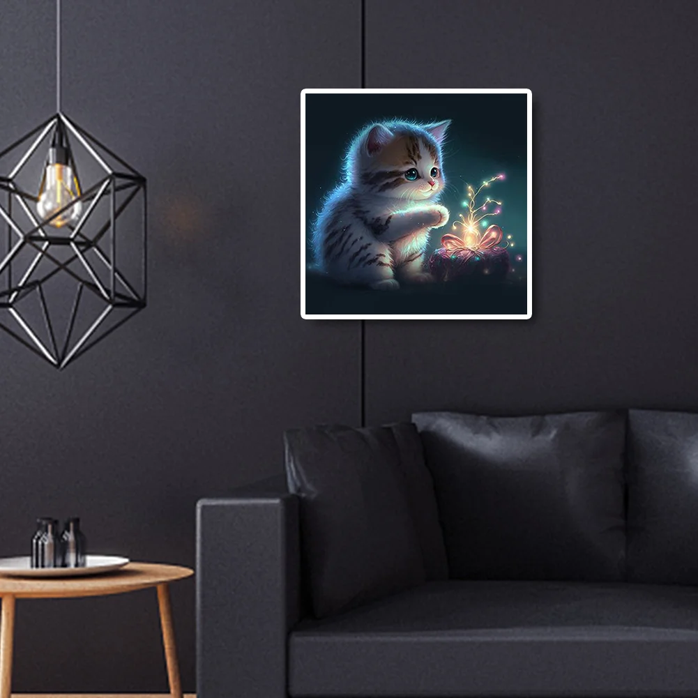 Diamond Painting - Full Round Drill - Cat(Canvas|30*30cm)