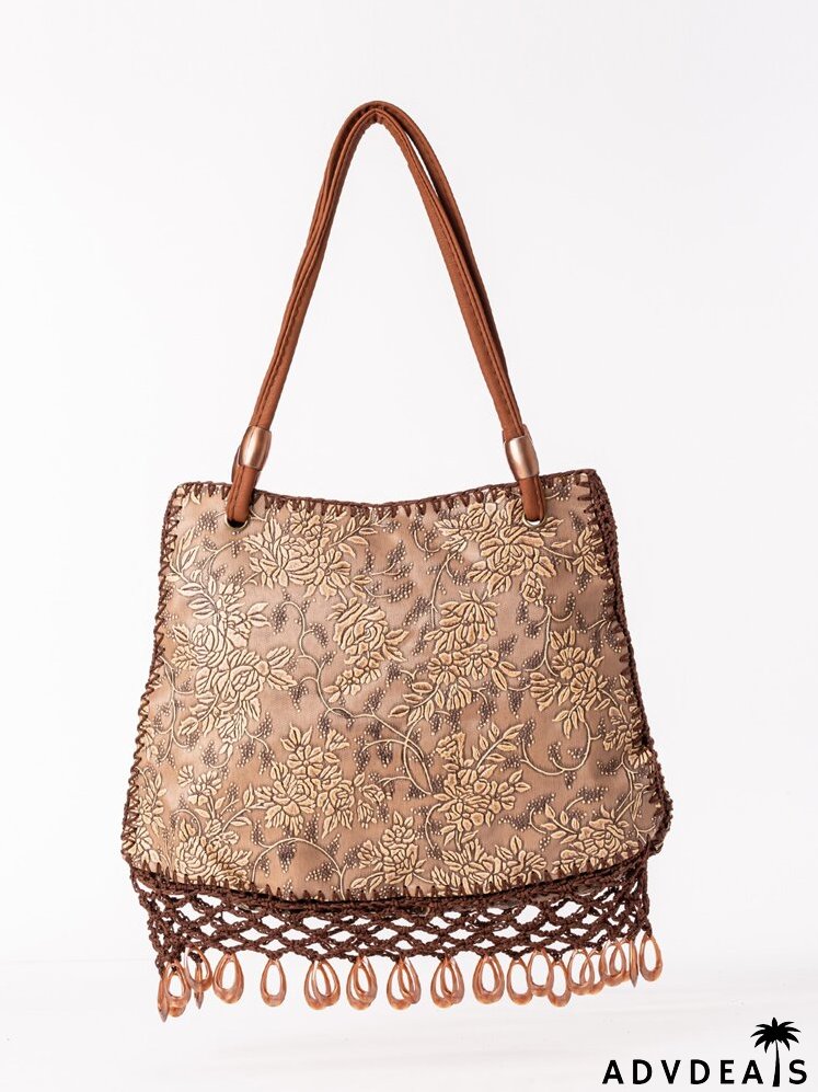 Floral Graphic Vintage Design Tote Bag