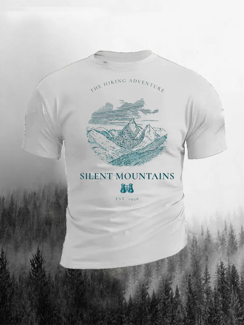 Slient Mountains Men's Printed T-Shirt in  mildstyles