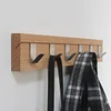 Kitchen Dining can move Self Adhesive Wood & Stainless Clothes Hook Wall Steel Bag Headphone Key Hanger Coat Towel Hooks