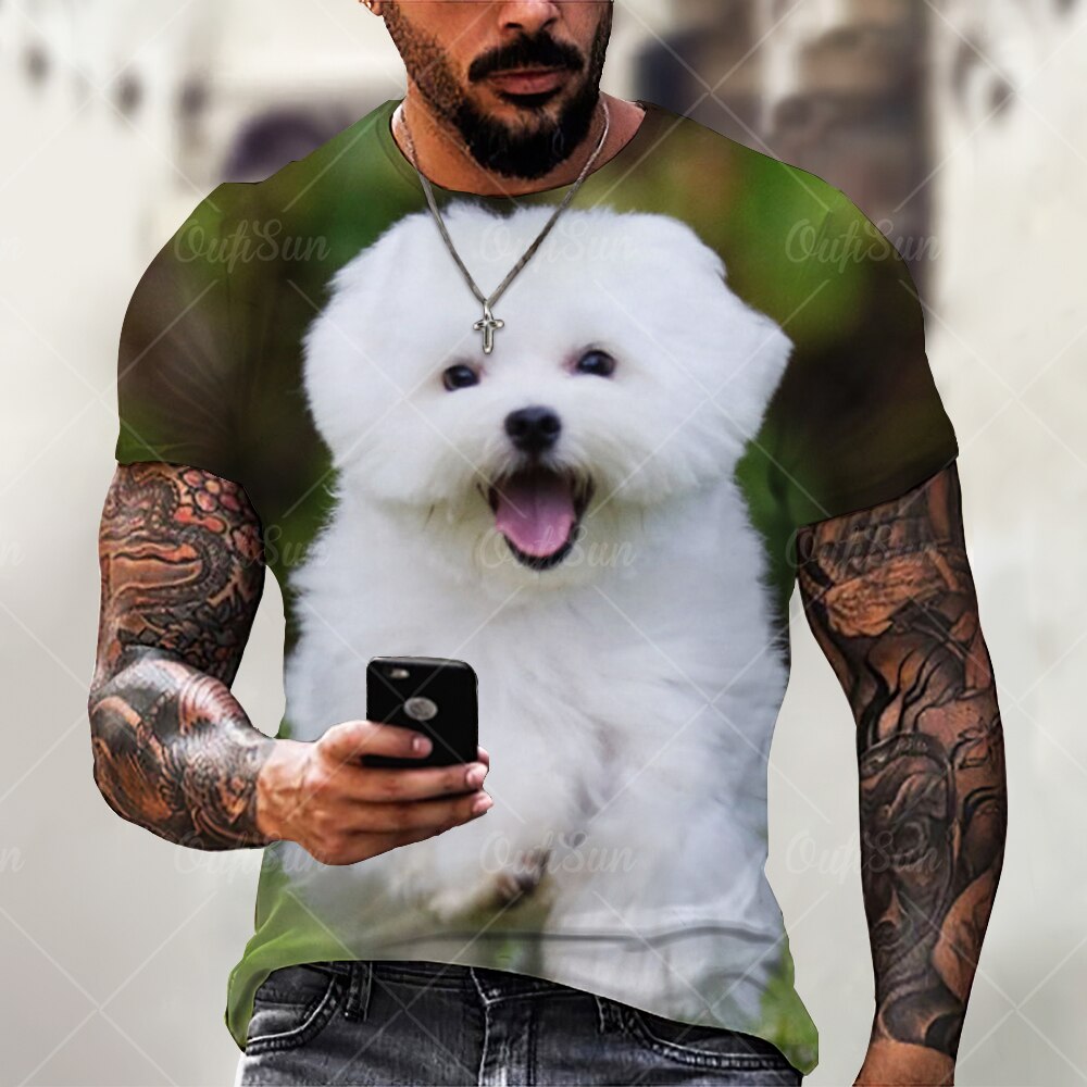 

Dog - 3D Printed Men T Shirt, Xxxl, 501 Original