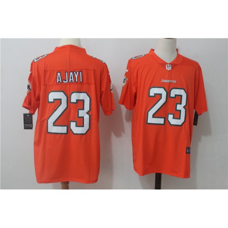 Men's  Miami Dolphins #23 Jay Ajayi Orange Stitched NFL Vapor Untouchable Limited Jersey