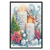 50 Pages A5 Special Shaped Candle Mosaic Diamond Sketching Book Kit