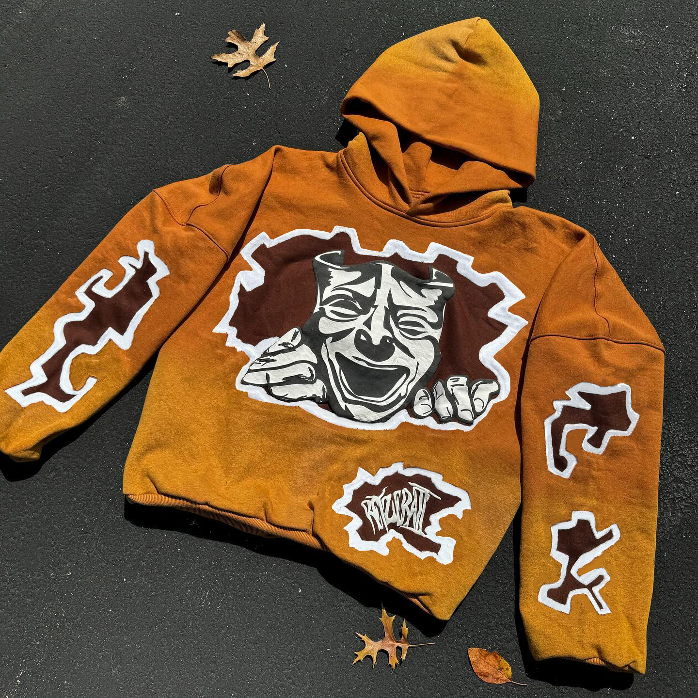 Personalized Multi-element Print Long Sleeve Hoodies