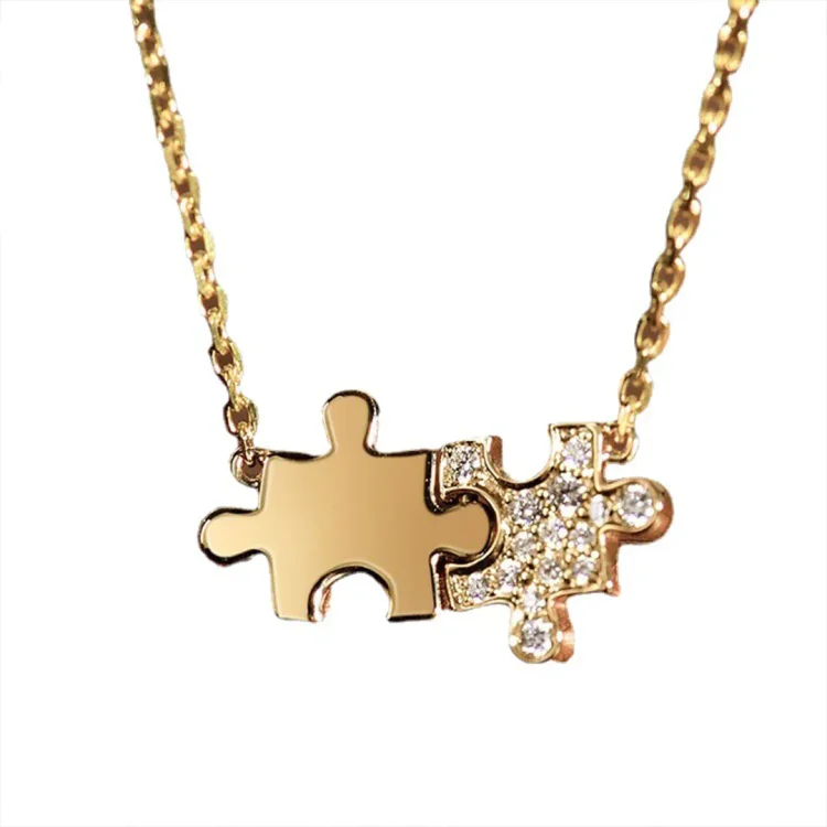 For Love - S925 You are My Missing Piece You Will Forever by My Always Puzzle Necklace