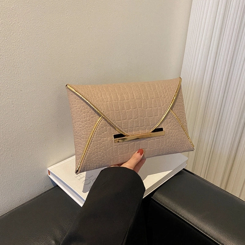 Black Yellow Green Pu Leather Solid Color Clutches