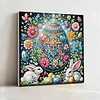 (Pre-Framed)Easter Egg-Special Shape Diamond Painting Kit(25x25cm)
