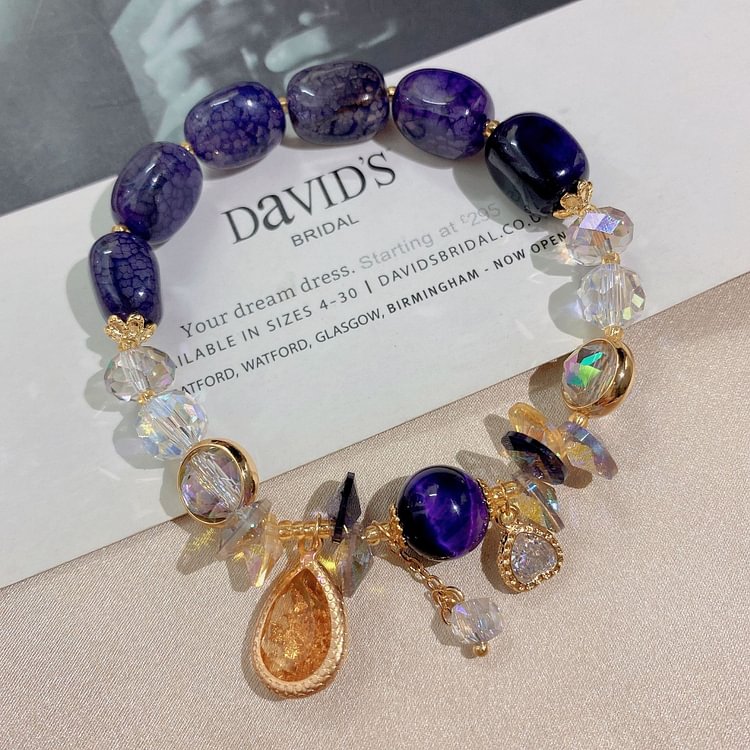 Purple Onyx Bracelet KERENTILA