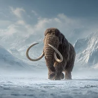 Woolly Mammoth on Tundra - Diamond Painting