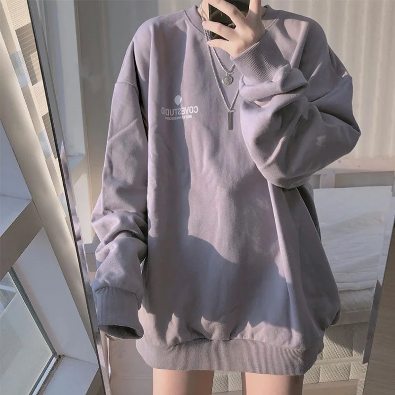 Uveng Uveng Cotton Autumn 2023 New Korean Version Loose Sleeve Long Sleeve Hoodie Female Student Thin Coat Coat Female