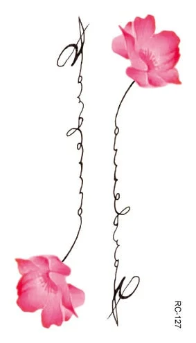 Mermaid Cat Fox Flower Wind chimes rabbit Waterproof Temporary Tattoo Sticker Rose Flash Tattoos Body Art Fake Arm tatoo Women