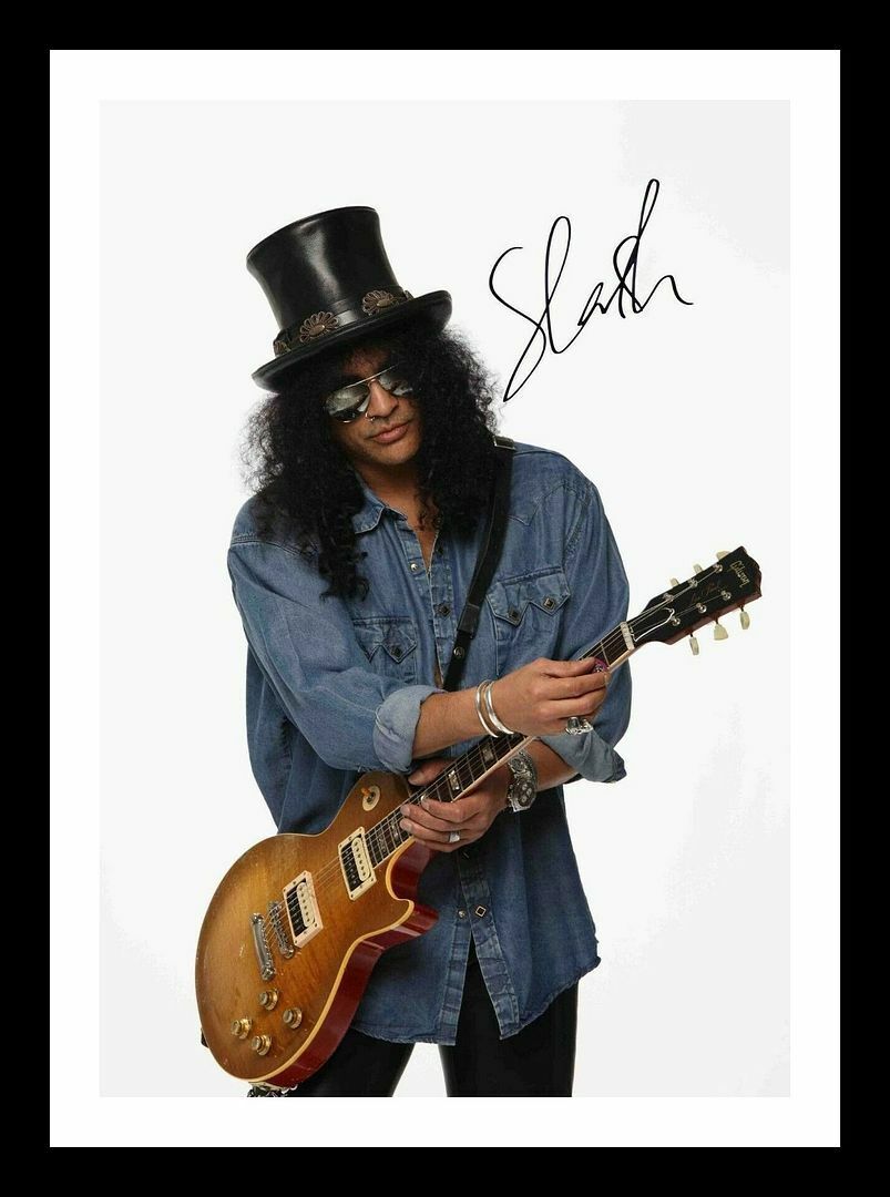 Slash Autograph Signed & Framed Photo Poster painting 2