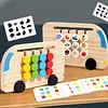 Four-color moving game bus shadow matching puzzle children's logical thinking training early education intellectual toys