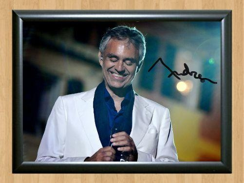 Andrea Bocelli Signed Autographed Photo Poster painting Poster Print Memorabilia A4 Size