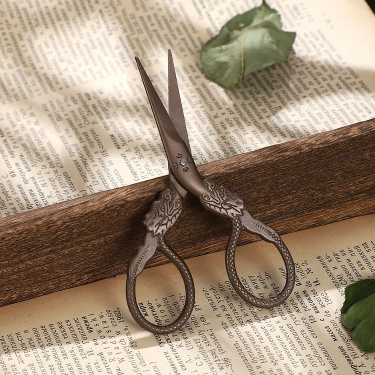 Journalsay 1Pc Vintage Crane-shaped scissors