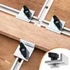 4Pcs T Track Stop Block Bi-Directional Short Stop Kit Woodworking Bench Top Jig