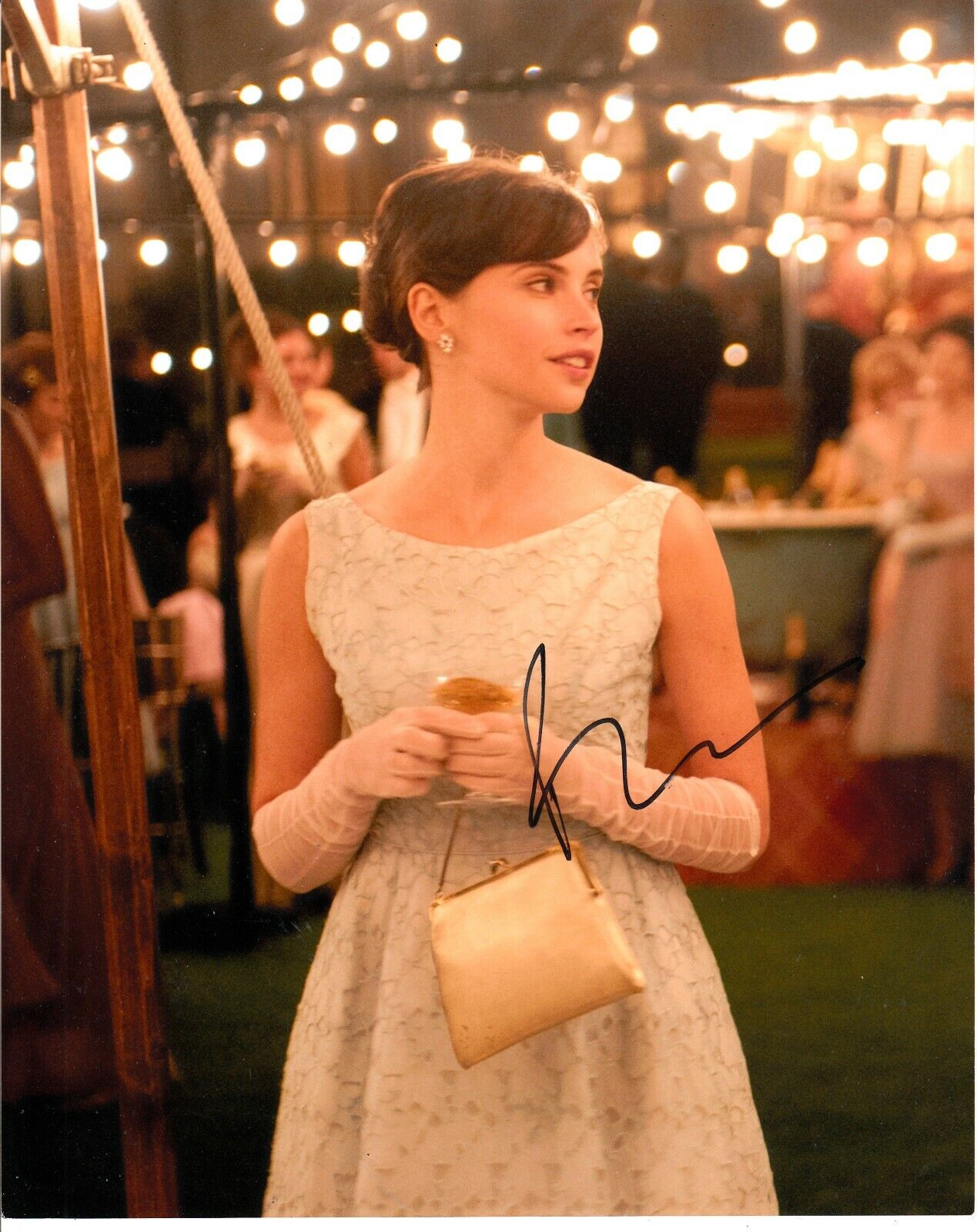 FELICITY JONES SIGNED THEORY OF EVERYTHING Photo Poster painting UACC REG 242