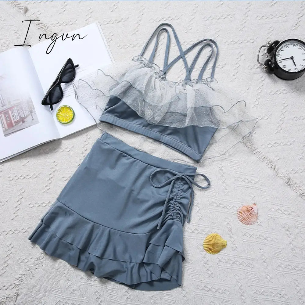 Ingvn - New Summer Sexy Cute Bikini Pink Sweet Suit Age Reduction Slim Fit Backless Women’s 2 -