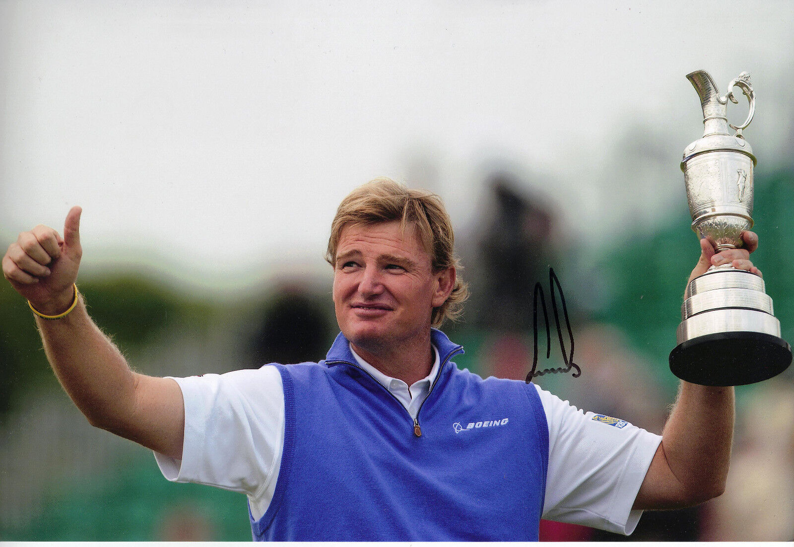 Ernie Els Genuine Hand Signed 12x8 Photo Poster painting Open Championship 2012 (3158)