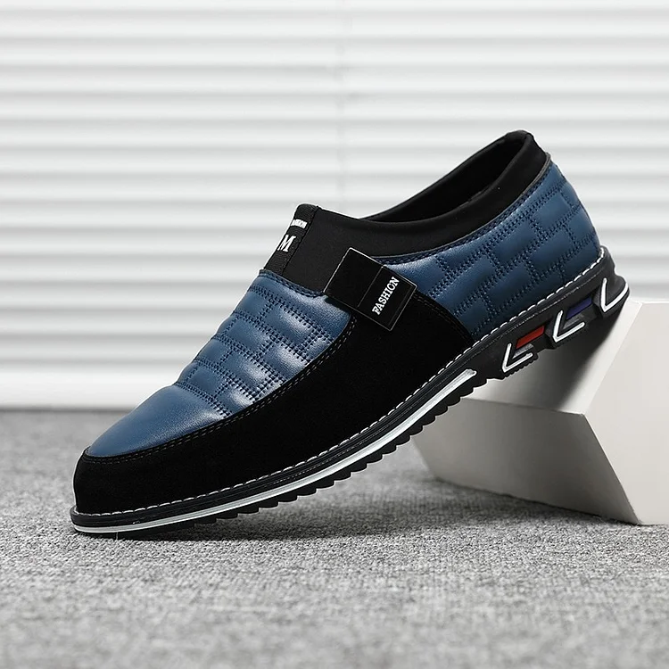 New Plus Size Men's Shoes - British Style Korean Business Casual Leather Shoes