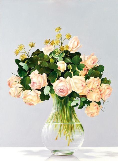 

Tea Roses in a Vase – Paint By Numbers - 40*50CM, 501 Original
