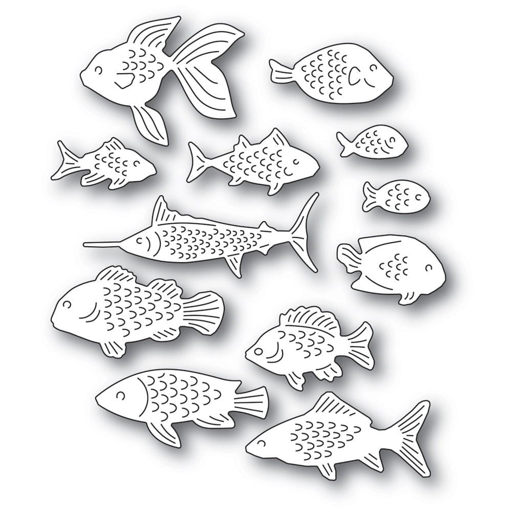2021 AliliArts Metal Cutting Dies Mini fish set diy Scrapbooking Photo Album Decorative Embossing PaperCard Crafts Die