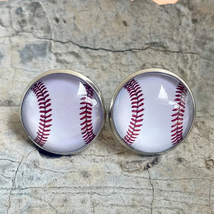 Baseball Fashion Vintage Leather Earrings-Annaletters