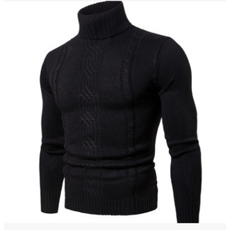 BrosWear Turtleneck Twist Sweater