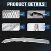 [US Local Warehouse] 2PCS 85 Inch Aluminum Motorcycle Ramp with Handle Truck Ramps with Safety Straps and Gloves Heavy Duty Folding Loading Ramps for Pickup Trucks