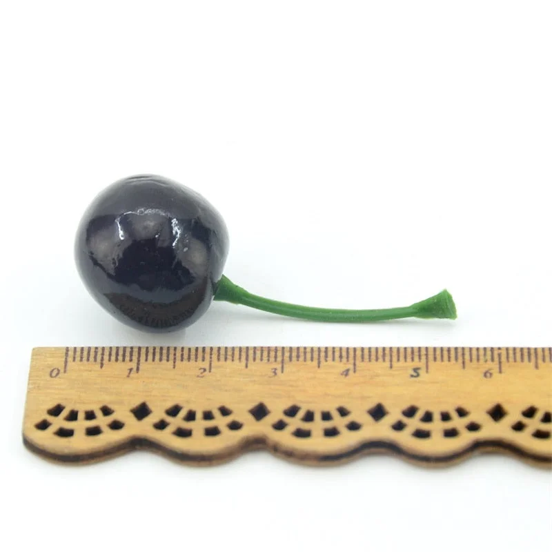 20pcs Artificial Fake Fruits and Vegetables Foam Red Cherry For Wedding Decoration Scrapbooking Simulation  Fake Flowers