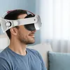 Soft Rubber HeadStrap for Meta Quest 3/3S Accessories Adjustable Replacement Strap Breathable Enhanced Support and Reduce Facial Stress