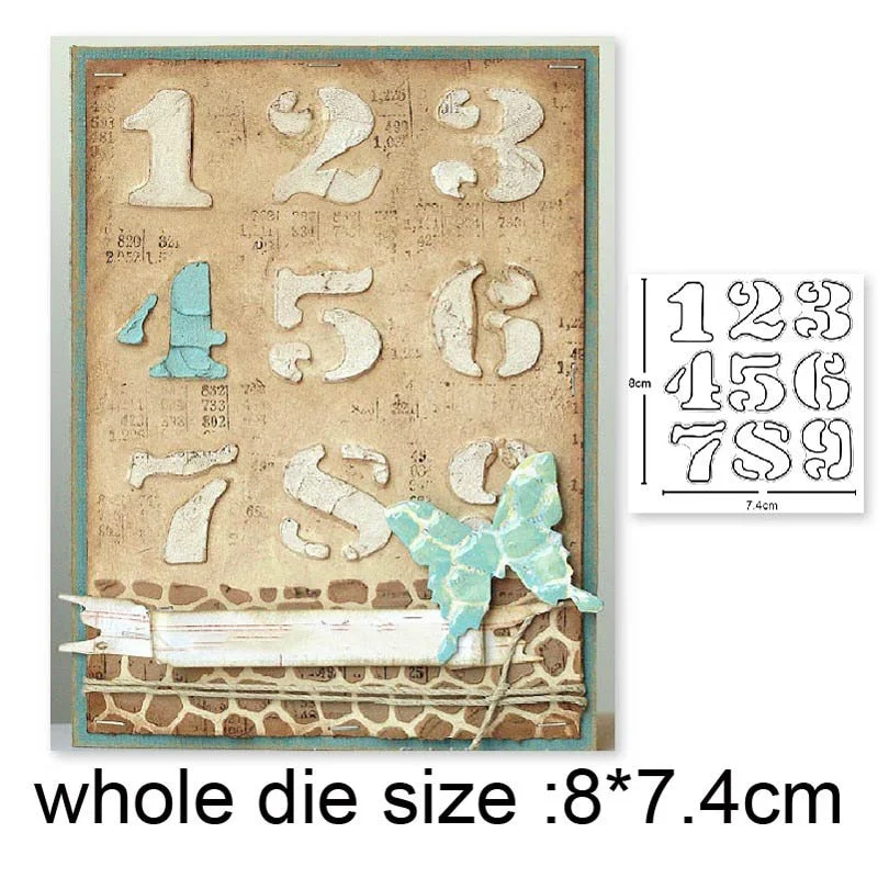 Craft Dies Metal Cutting Dies Cut Die Mold Alphabets Letter Number Scrapbooking Dies Paper Knife Mould Blade Punch Stencils Dies