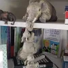 Figurine di elefante sitter dipinte a mano