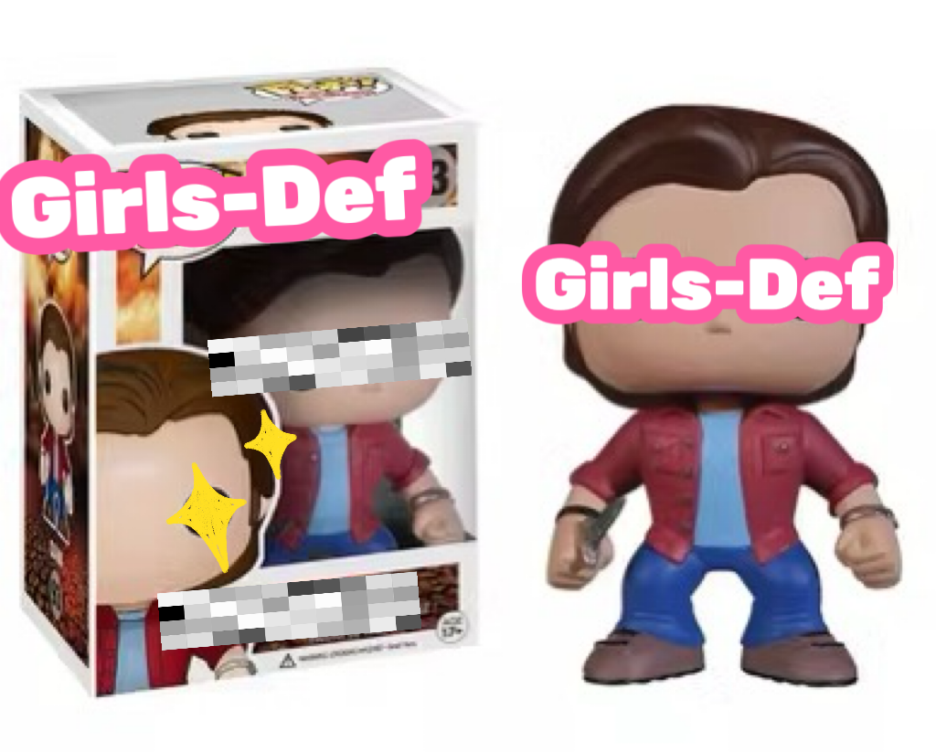 SUP3RNATURAL theme self defense keychain with Dean, Sam and Castel