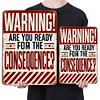 Warning - Vintage Metal Signs(12*16Inch) - Warning
