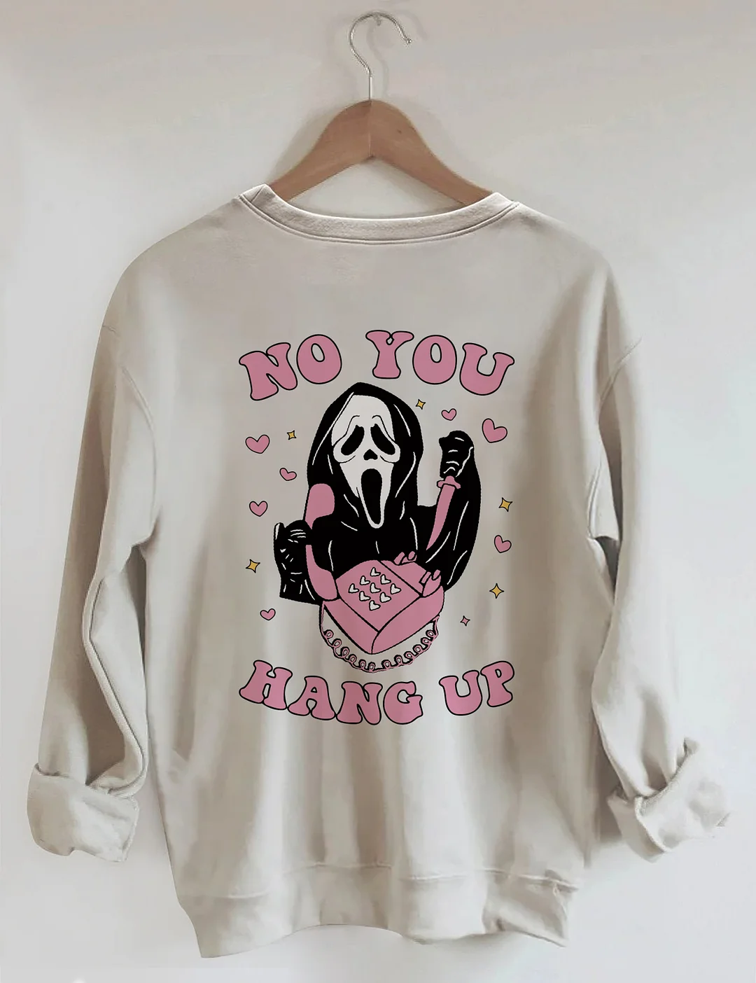 No You Hang Up Ghost Face Sweatshirt